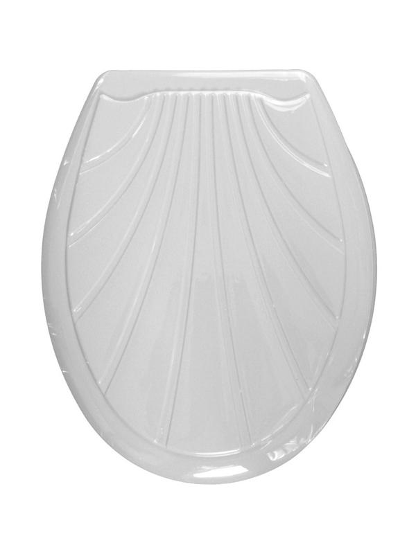 Сиденье для унитаза Ракушка белое 104-403-00