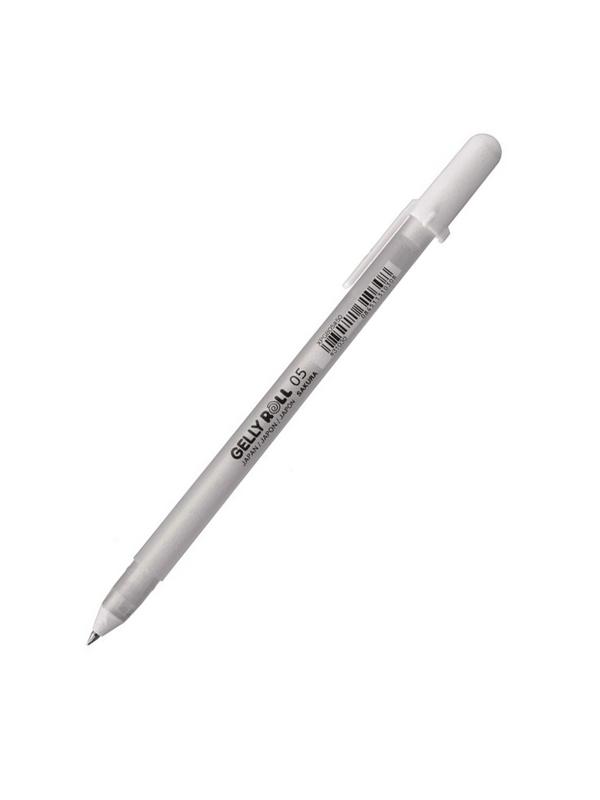 Ручка гелевая Sakura Gelly Roll Белый тонкий стержень 05, XPGB05#50