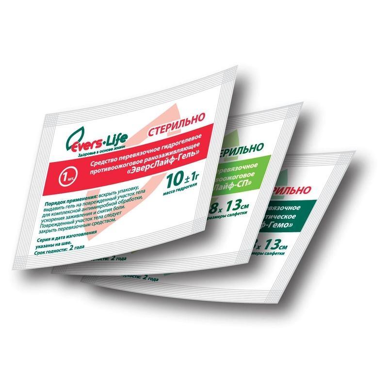 Салфетка гелевая противоожоговая  Эверс Лайф ,24 х 24 см