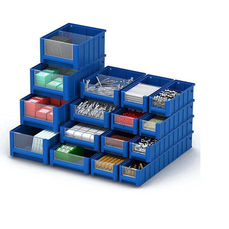 Контейнер полочный SK 3214 сплошной, 300 х 234 х 140 синий