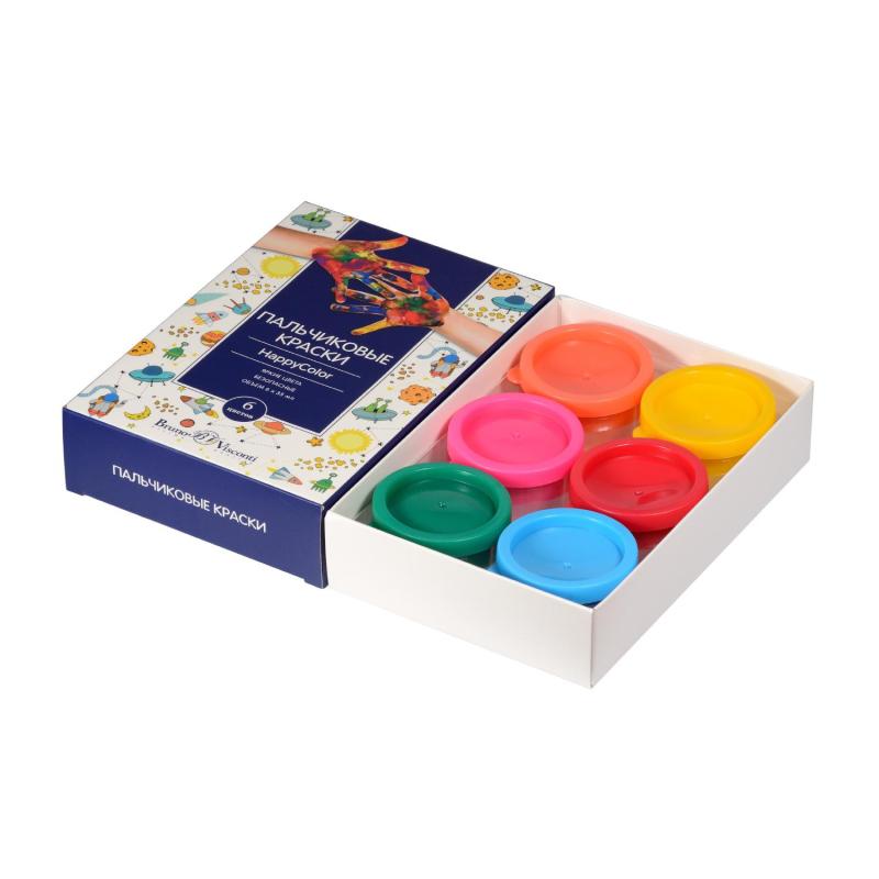 Краски пальчиковые 6 цв. BrunoVisconti, 70-0007