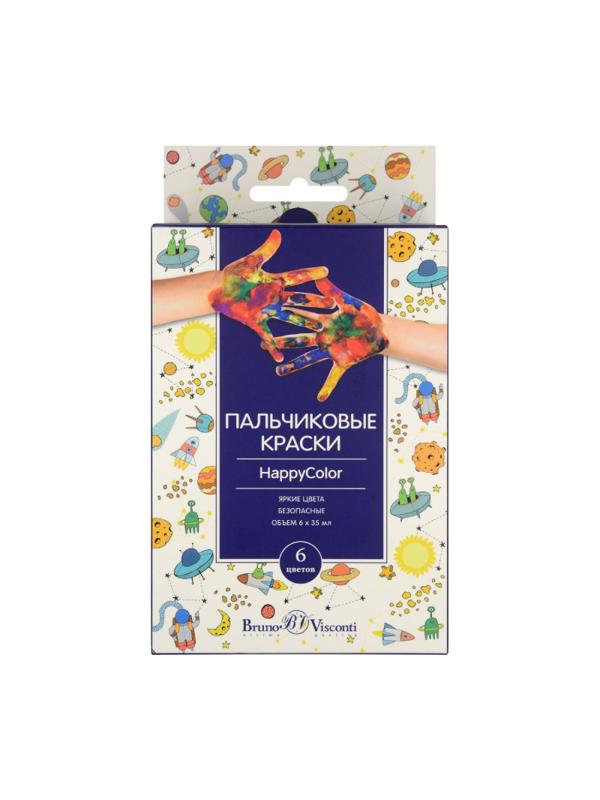 Краски пальчиковые 6 цв. BrunoVisconti, 70-0007
