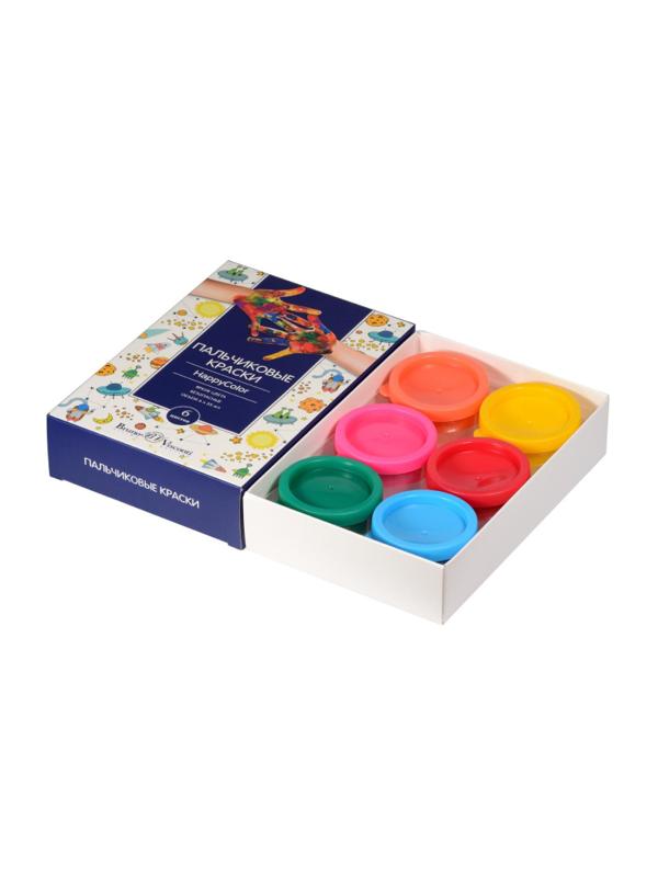 Краски пальчиковые 6 цв. BrunoVisconti, 70-0007