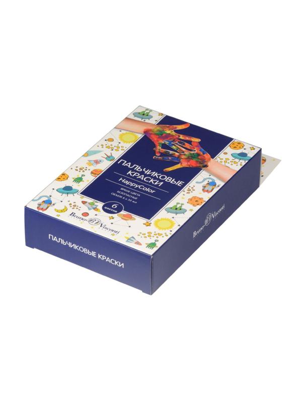 Краски пальчиковые 6 цв. BrunoVisconti, 70-0007