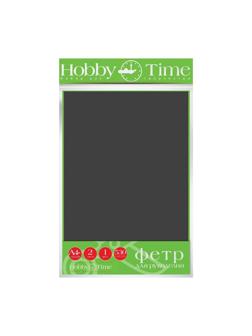 Фетр 4мм, 530 Г/М.Кв., Ф. А4, 19.5Х28.8См, 2 Листа Черный 2-156/14