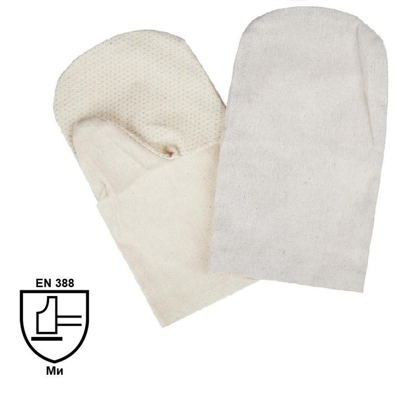 Рукавицы хб с наладонником ПВХ (пл.240 гр/м2) 10 пар/уп