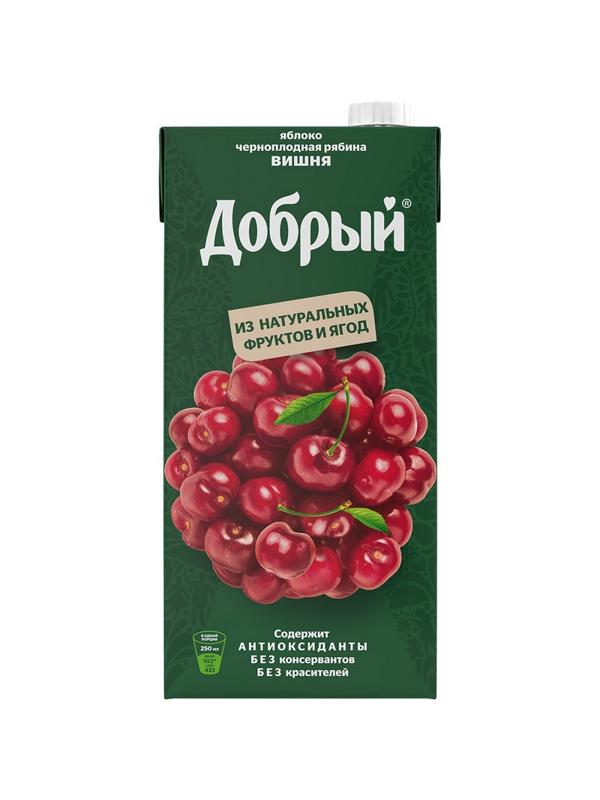 Нектар Добрый Яблоко-черноплодная рябина-вишня 2л
