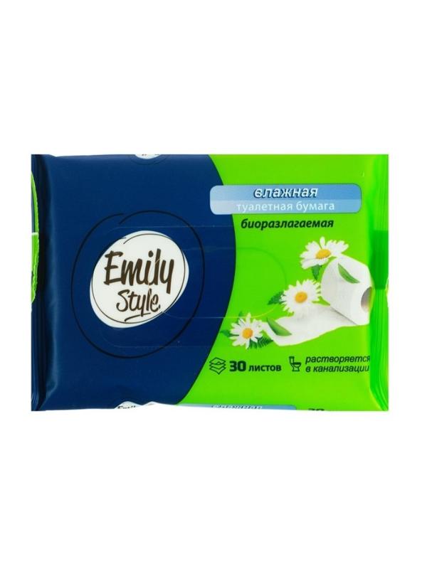 Бумага туалетная влажная Emily Style 30шт/уп