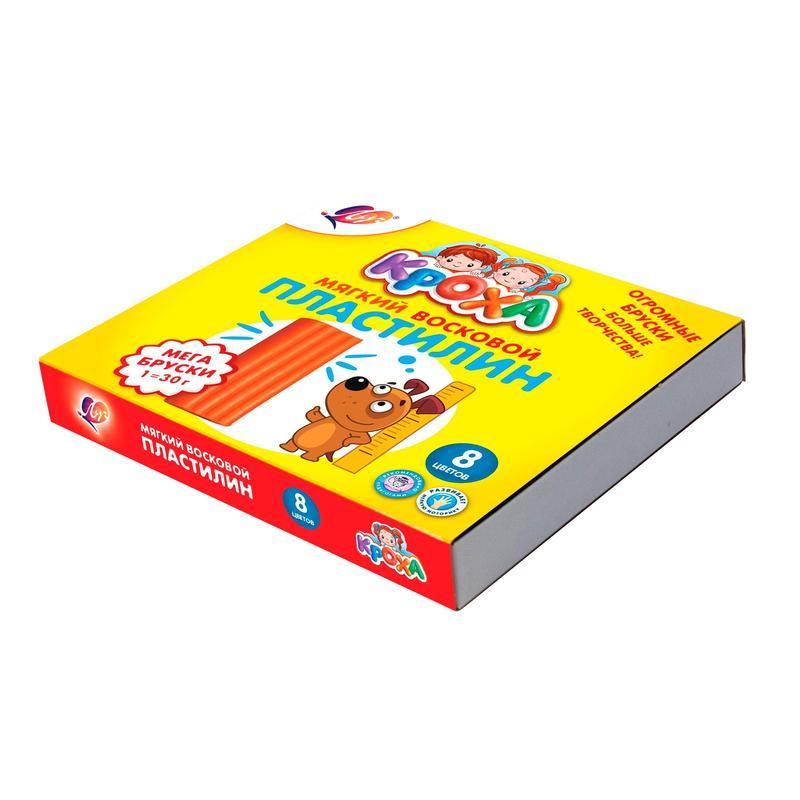 Пластилин мягкий  Луч Кроха МЕГА 8 цв., 29С 1774-08