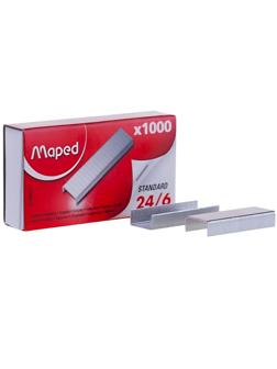 Скобы для степлера №24/6 Maped оцинкованные 1000 шт./уп,324405