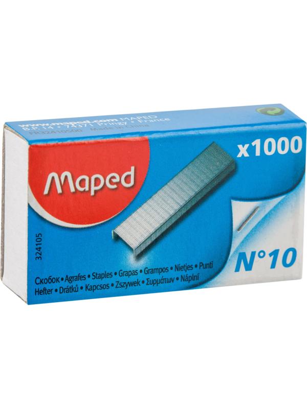 Скобы для степлера №10 Maped оцинкованные 1000 шт./уп,324105