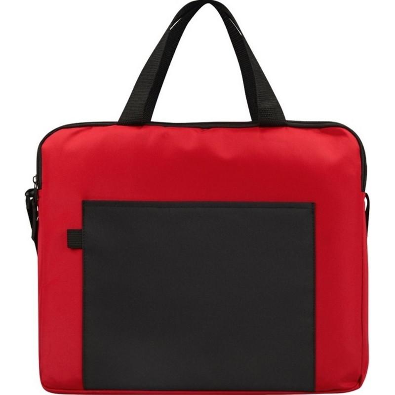 Конференц-сумка  для документов Congress, красный/черный 823705
