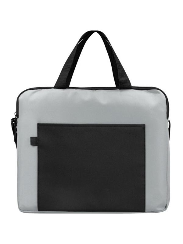 Конференц-сумка  для документов Congress, серый/черный 823702