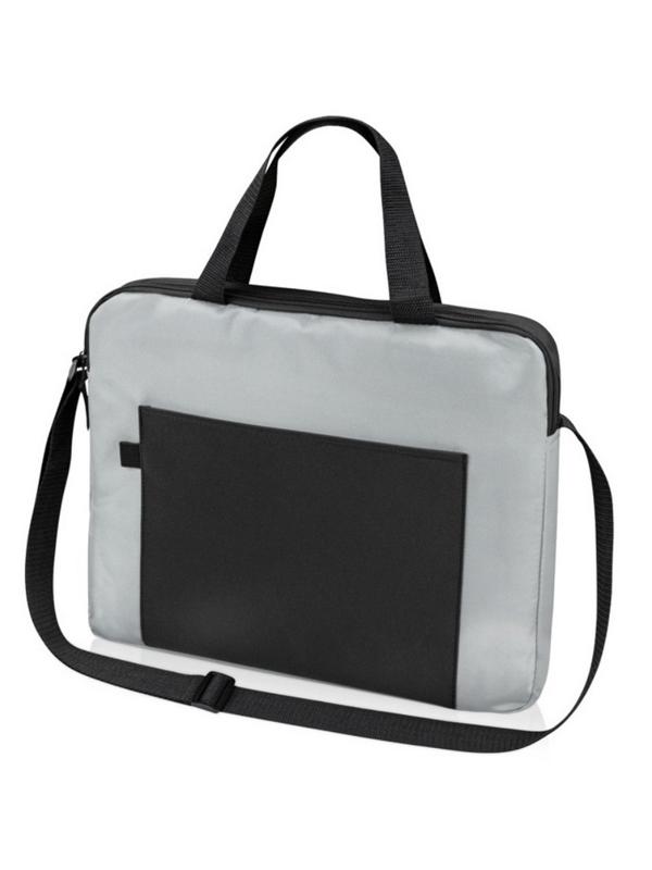 Конференц-сумка  для документов Congress, серый/черный 823702