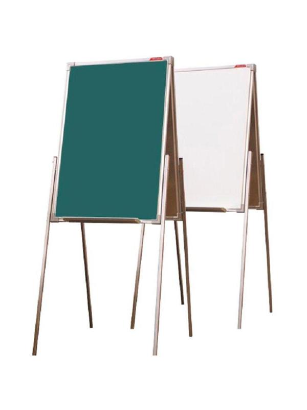 Флипчарт мольберт двусторонний комбинир.BoardSYS, h 1,0м, алюм.цветная рама