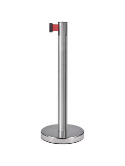 Столбик ограждения TEH_BSLN-226322 шлиф стойка с вытяж.лентой L-2 м красный