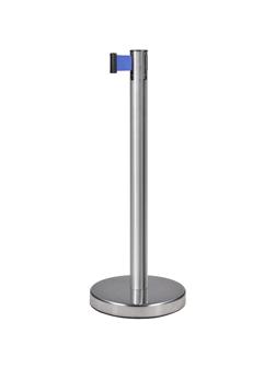 Столбик ограждения TEH_BSLN-226322 шлиф стойка с вытяж. лентой L-2 м синий