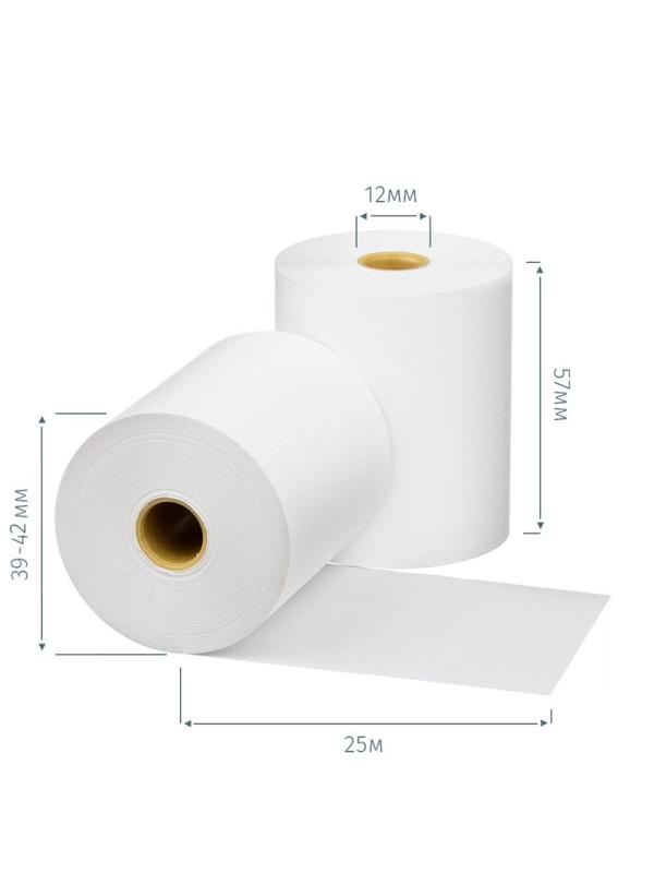 Ролики для касс Promega 57мм (дл.25м,вт12,из т/б) 7шт/уп. 27уп/кор (487530)