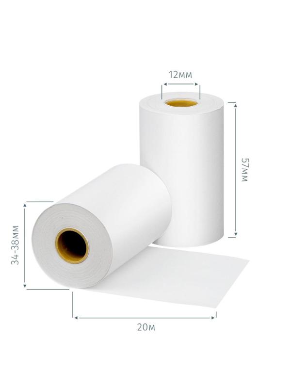 Ролики для касс Promega 57мм (дл20м,вт12,из т/б) 10шт/уп. 24уп/кор (487529)