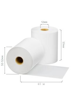 Ролики для касс Promega 57мм (дл.40м,вт12,из т/б) 10шт/уп12уп/кор (487533)