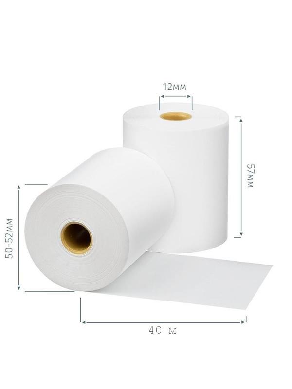 Ролики для касс Promega 57мм (дл.40м,вт12,из т/б) 10шт/уп12уп/кор (487533)