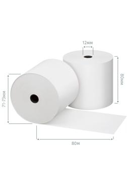 Ролики для касс Promega 80мм (дл.80м,вт.12,из т/б) 4 шт/уп 10уп/кор (73499)