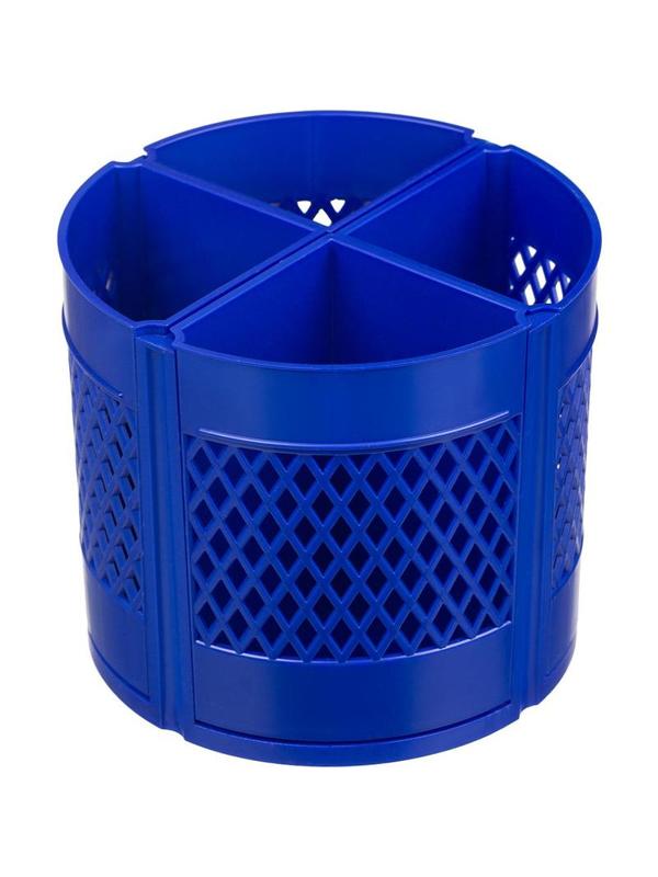 Набор настольный Attache Квартет 15 предметов синий 8 отделений вращающийся