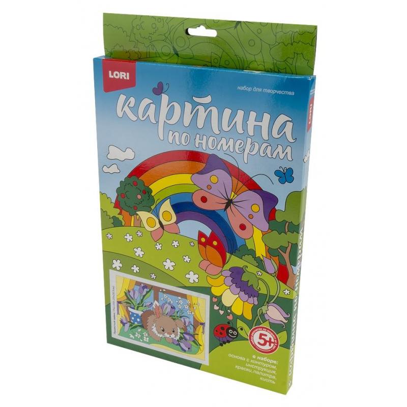 Картина по номерам Пушистый зайка, Ркн-033