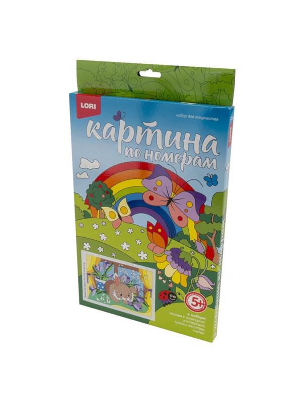 Картина по номерам Пушистый зайка, Ркн-033