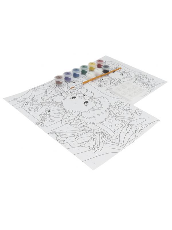 Картина по номерам Пушистый зайка, Ркн-033