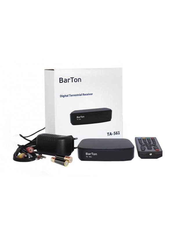 Приемник телевизионный BarTon TA-561, эфирный DVB-T2