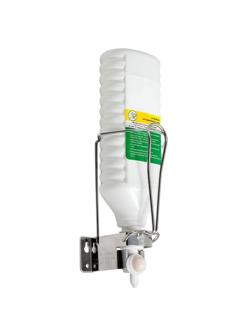 Дозатор локтевой настенный для флаконов диспенсопак (нерж.сталь)
