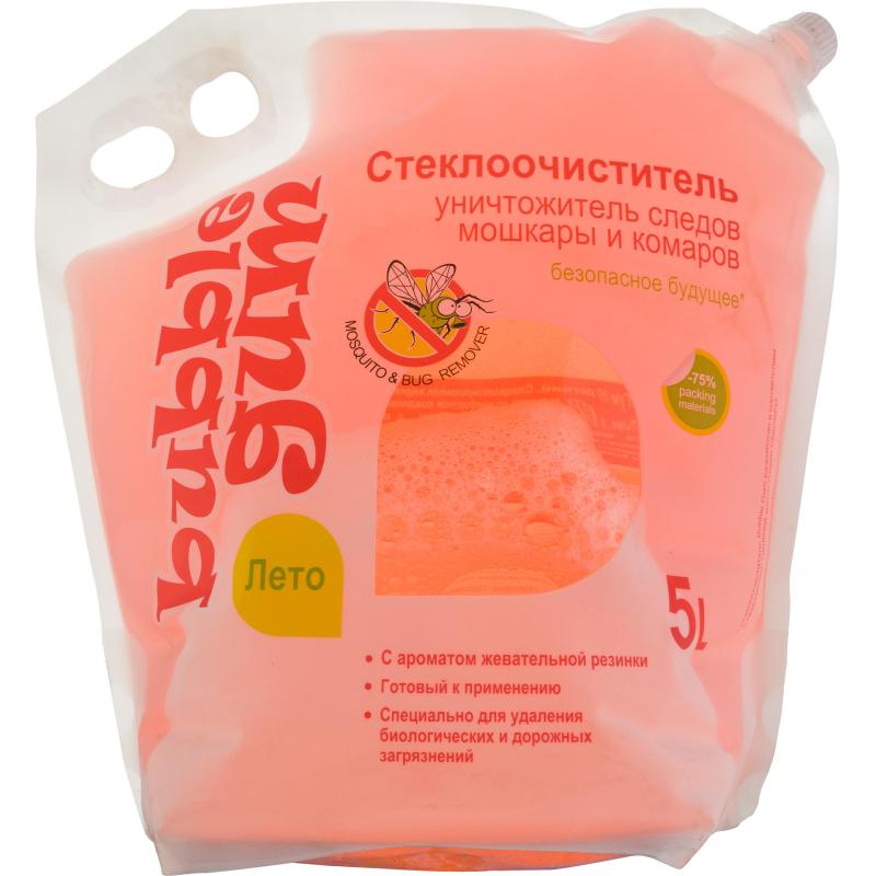 Жидкость стеклоомывающая Лето Bubble Gum, 5л, Дой-пак