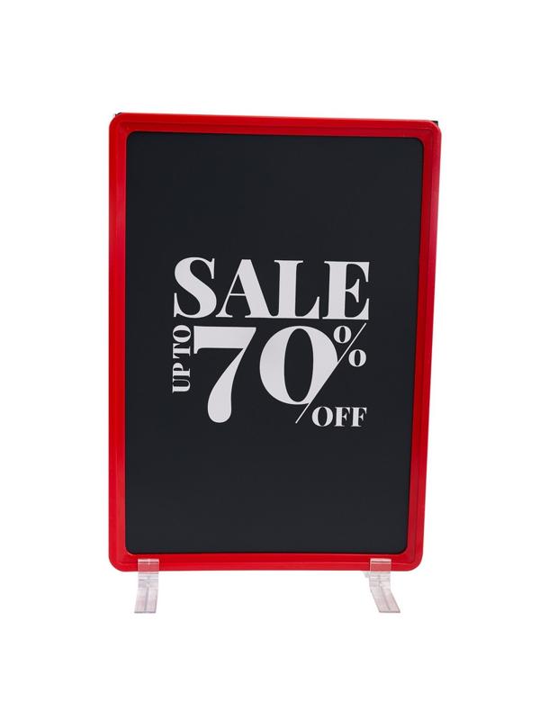 Рамка пластиковая А4 с держателем под угл 90,антиблик. карман А4(202363)