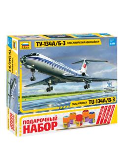 Сборная модель Пасс. авиалайнер Ту-134А/Б-3, М1/72, 7007П