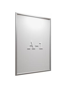 Рамка А1 Attache, алюм.клик-профиль 25 мм, настенная