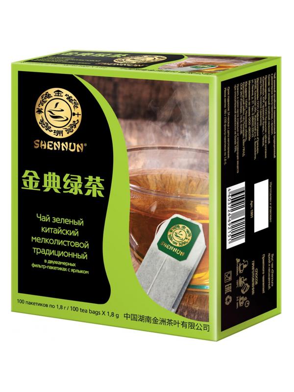 Чай Shennun зеленый традиционный, 100пак. 1901