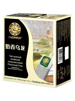 Чай Shennun Молочный Улун зеленый, 100пак. 1902