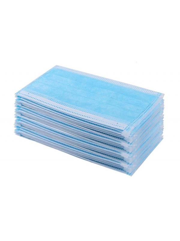 Маска медицинская одноразовая, н/с, 3-х слойная MSMS, 50 шт/упак