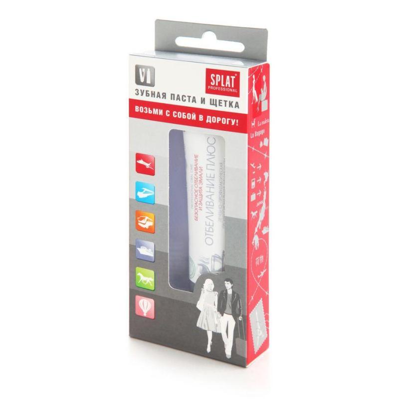 Набор зубной Splat   зубная паста Отбеливание плюс 40 мл.+зубная щетка