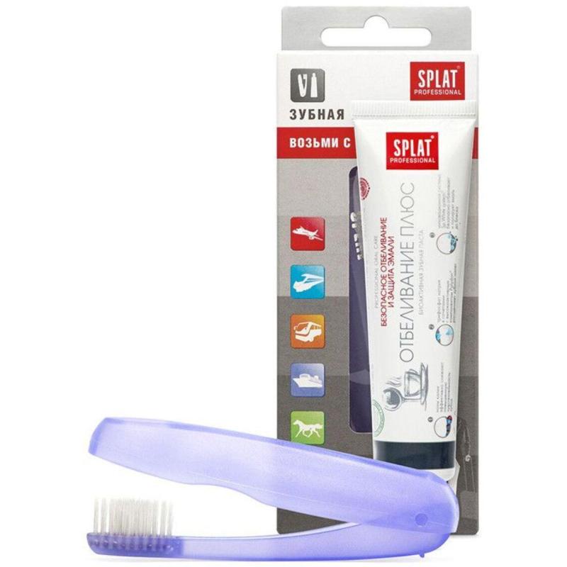 Набор зубной Splat   зубная паста Отбеливание плюс 40 мл.+зубная щетка