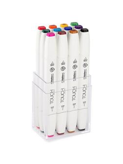 Набор маркеров TOUCH BRUSH 12цв. основные цвета 1211213