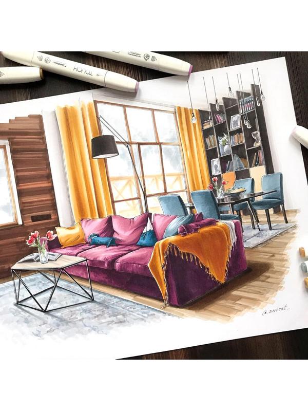 Набор маркеров TOUCH TWIN 12цв. основные цвета 1101213