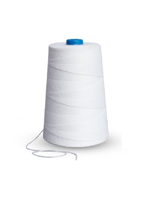 Нить прошивная лавсановая ЛШ 180 белая (1000 метров), упаковка пленка