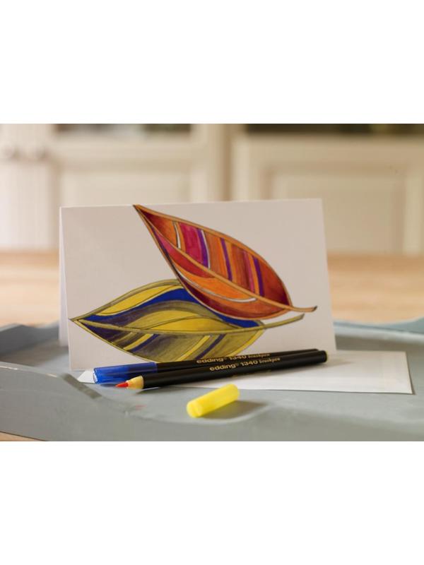 Ручка -кисть для бумаги Edding 1340/83, медовая дыня