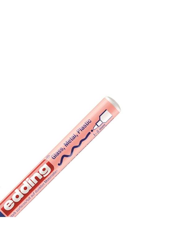 Маркер лаковый, глянец edding 751/138 CR, кругл нак, 1-2мм, пастел розовый