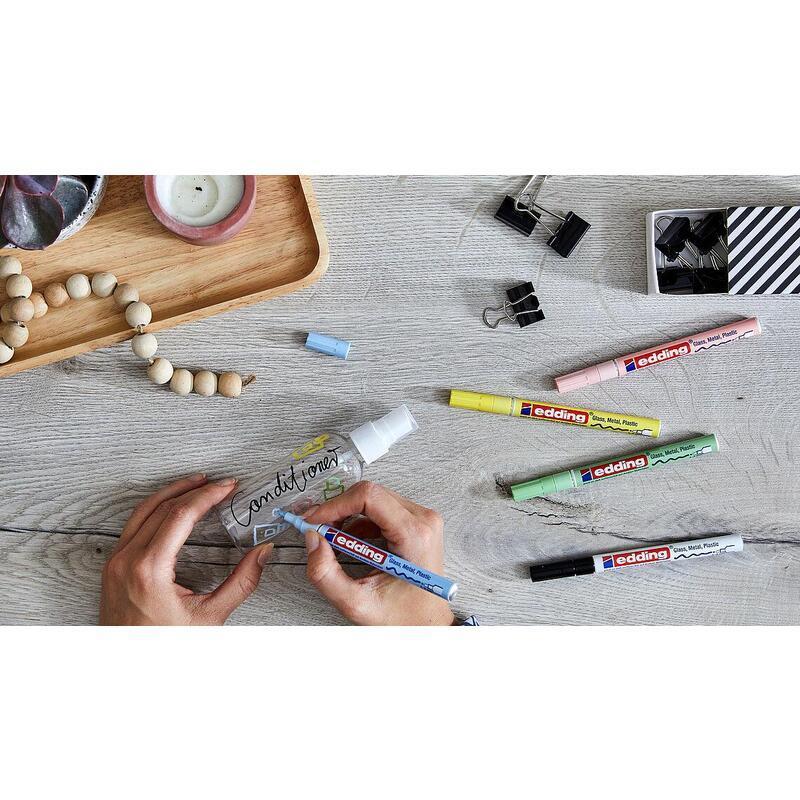 Маркер лаковый глянцевый edding 751/137 CR, кругл нак, 1-2мм, пастел зел