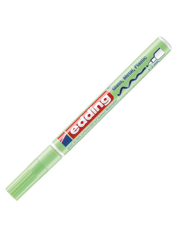 Маркер лаковый глянцевый edding 751/137 CR, кругл нак, 1-2мм, пастел зел