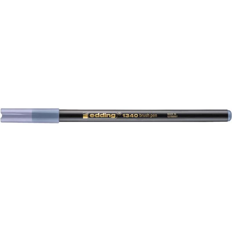 Ручка -кисть для бумаги Edding 1340/26, серебристый серый