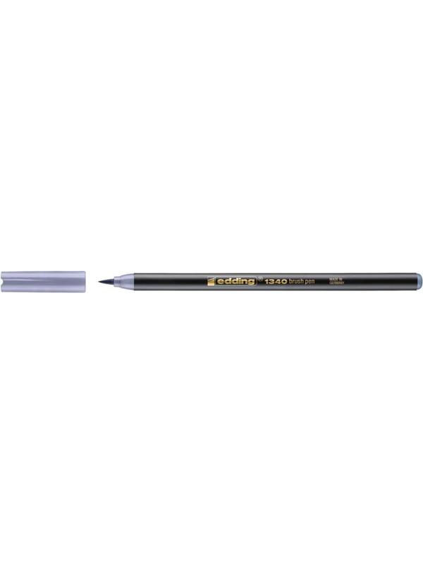 Ручка -кисть для бумаги Edding 1340/26, серебристый серый